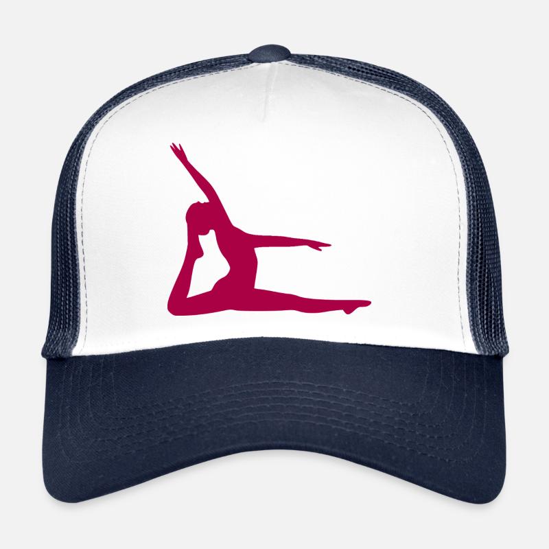 Yoga Forms Silhouettes Mindfulness Trucker Cap