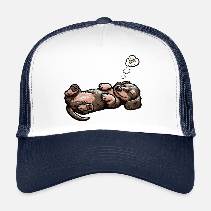 teckel teckel à poils durs propriétaire de teckel teckel Casquette trucker 
