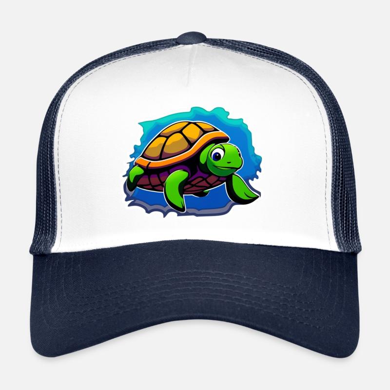 Hübsche Schildkröte, schwimmend Trucker Cap