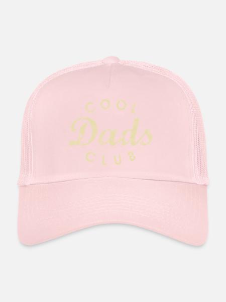 Cadeau de la fête des pères de l’emblème du Cool Dads Club - Casquette trucker  - rose pâle - Devant