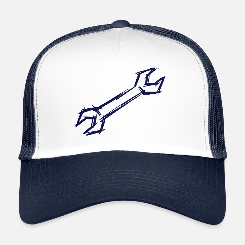 Wrench, hand-drawn Trucker Cap