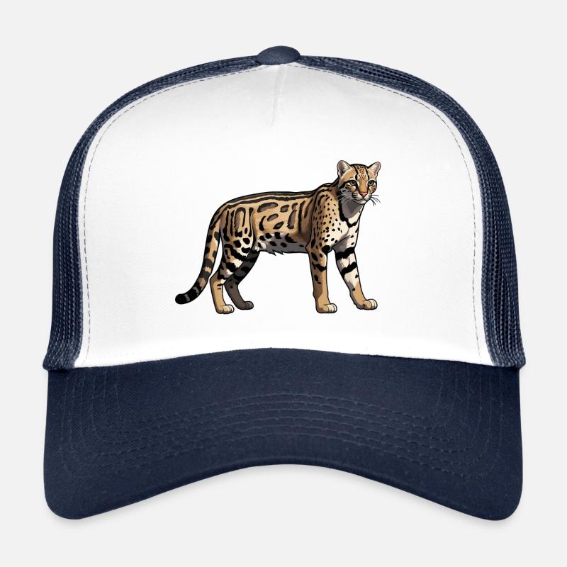 Cheetah - Cute Wildcat Motive Trucker Cap