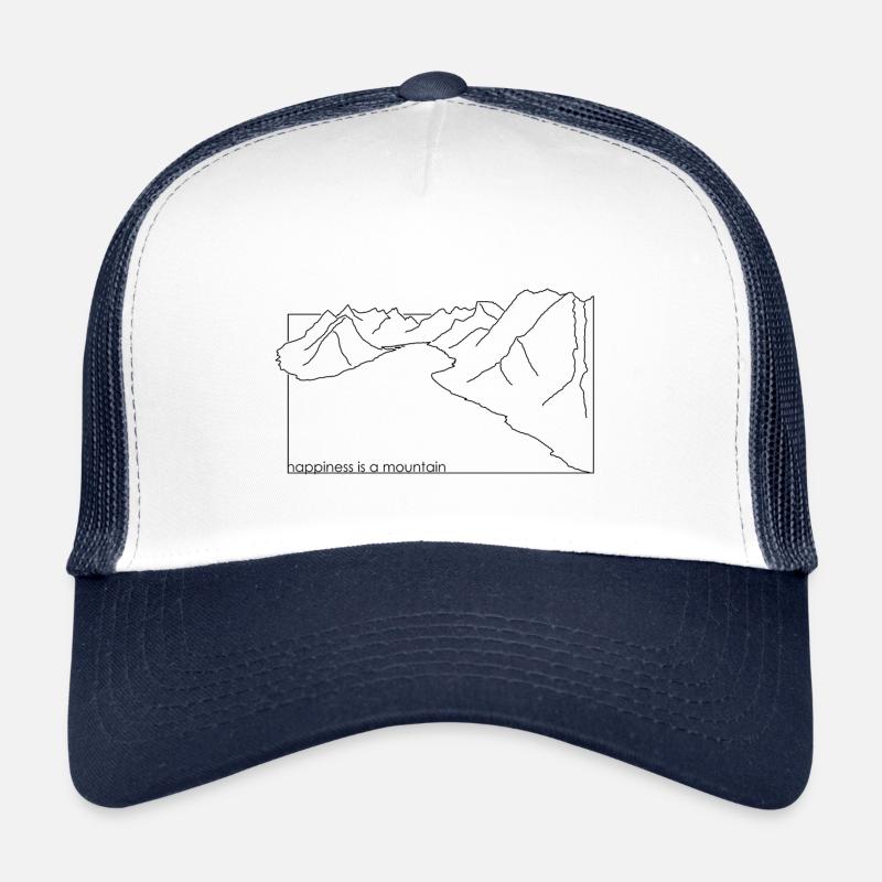Happiness is a mountain Trucker Cap