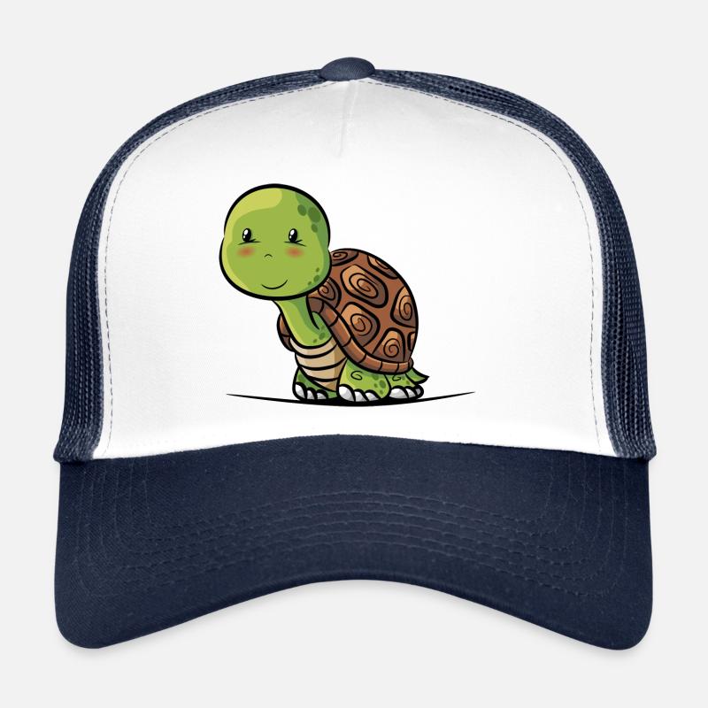 tortue - Casquette trucker  - blanc/marine