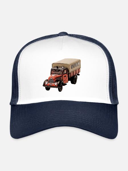 Service d'incendie Robur Garant - Casquette trucker  - blanc/marine - Devant