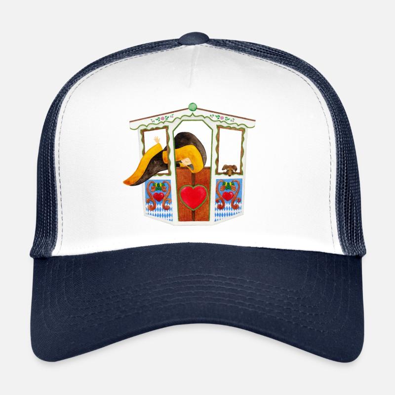 Münchner Kindl et teckel dans la grande roue Casquette trucker 