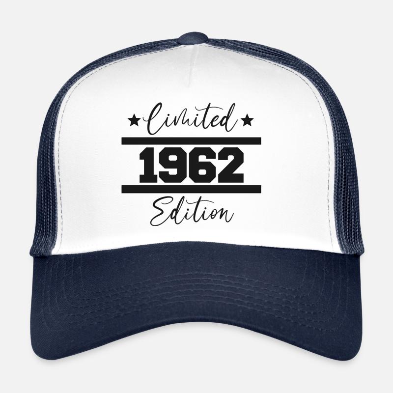 Édition limitée Né 1962 60e anniversaire Casquette trucker 