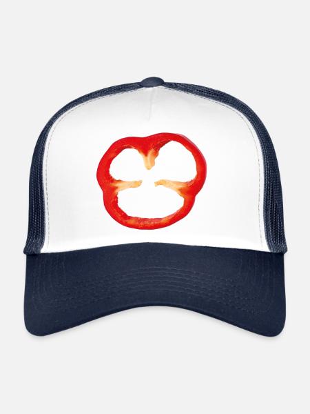 paprika - Casquette trucker  - blanc/marine - Devant
