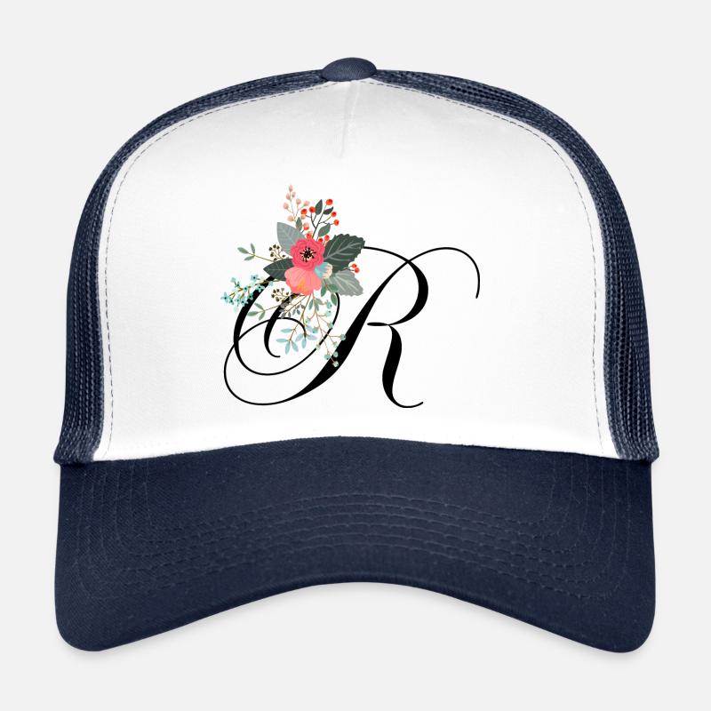 Buchstabe r blumig Trucker Cap