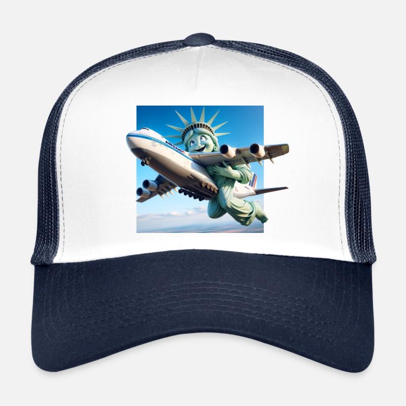 Liberty Besucht die Heimat - Trucker Cap - Weiß/Navy