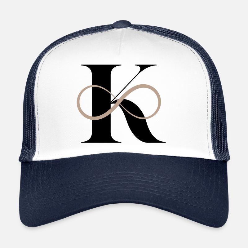 Lettre k infinie Casquette trucker 