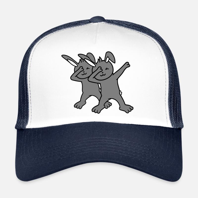 2 Hasen Dabbing Dab Dance Pose Tanzen Freunde Team Trucker Cap