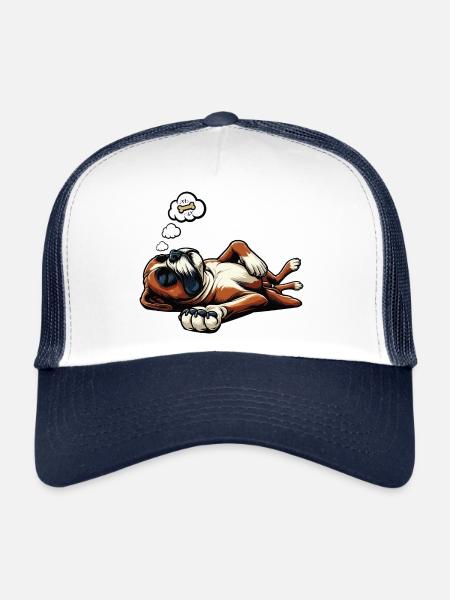 Boxer Boxer Holder Boxer Dog Boxer Owner Boxer Fan - Trucker Cap - white/navy - Front