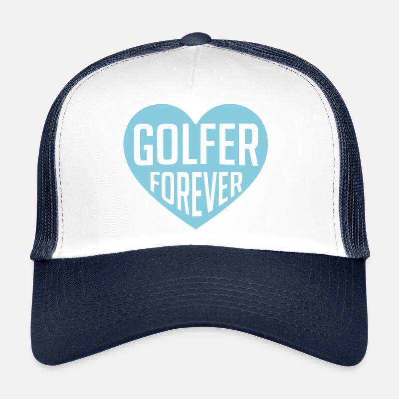 Golf Forever Heart Design Casquette trucker 
