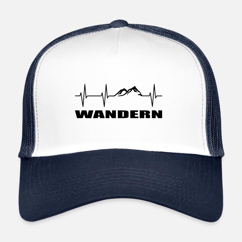 Wandern - Trucker Cap - Weiß/Navy