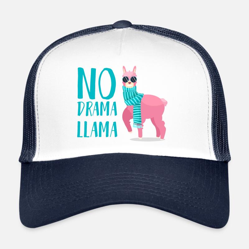 Pas de drame Lama Lama drôle Casquette trucker 