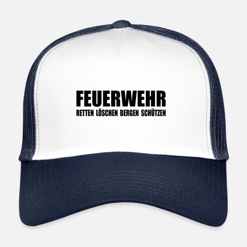 Feuerwehr - Trucker Cap - Weiß/Navy