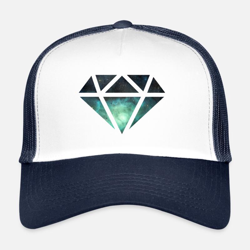 Pierres précieuses diamant Casquette trucker 