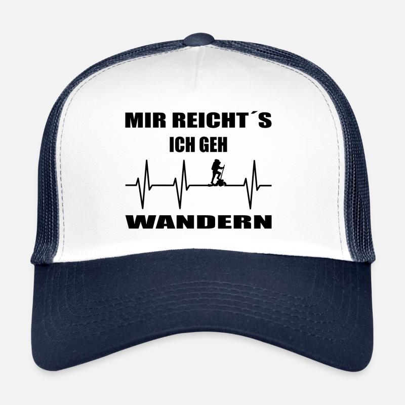Wandern - Trucker Cap - Weiß/Navy