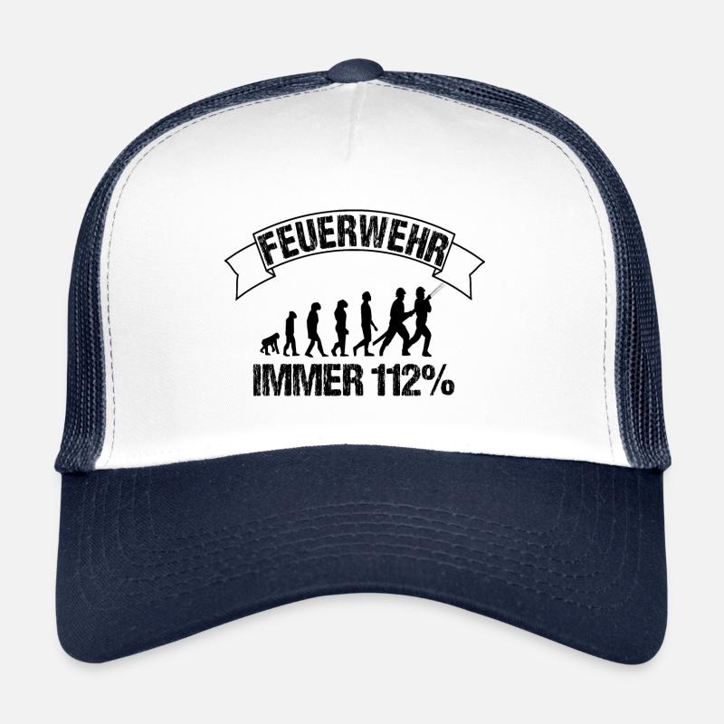 Feuerwehr - Trucker Cap - Weiß/Navy