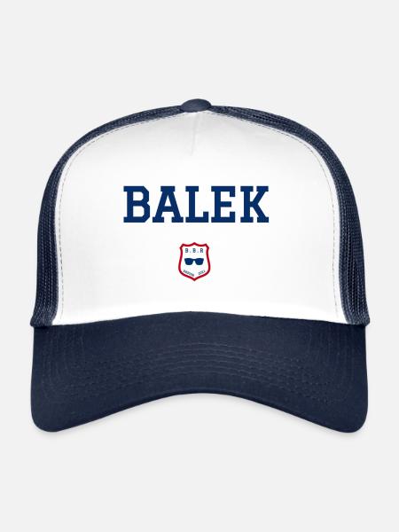 BALEK - Lunettes de soleil - Casquette trucker  - blanc/marine - Devant