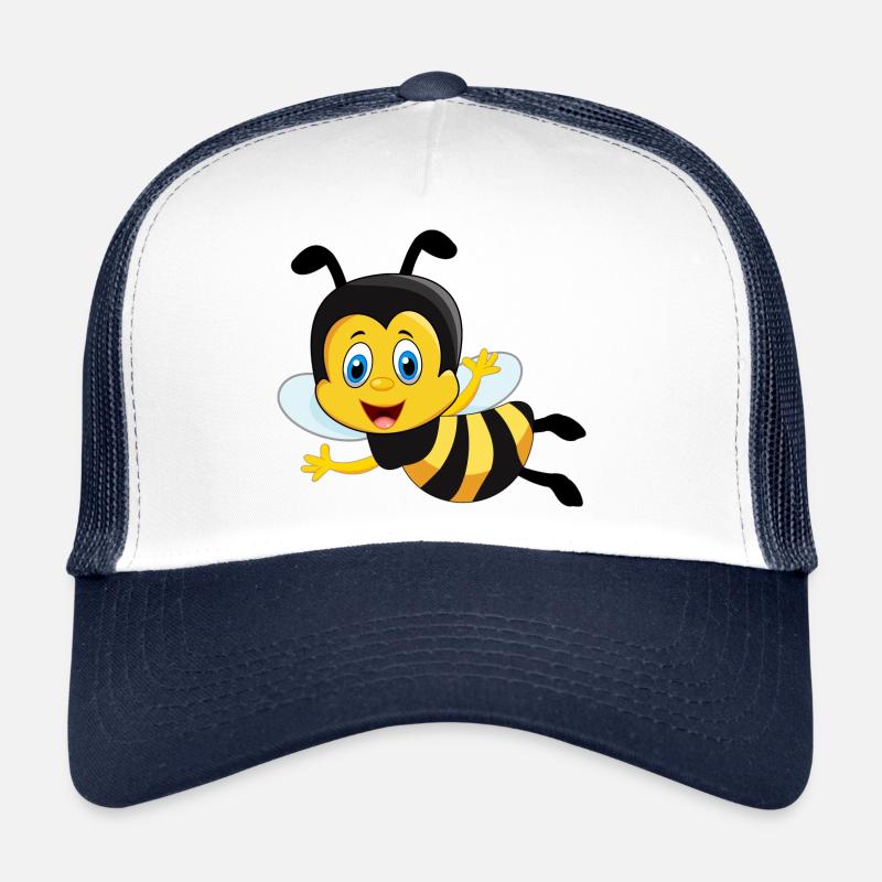 Bee cute cute gift - Trucker Cap - white/navy