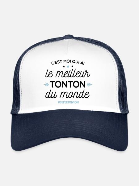 Best Uncle - super uncle - Trucker Cap - white/navy - Front