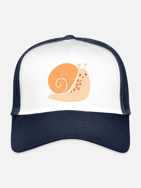 slug - Trucker Cap - white/navy - Front