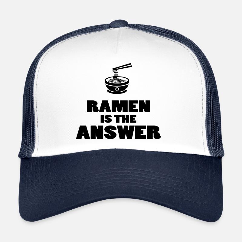 Ramen sort cadeau drôle manger cuisine asie blague Casquette trucker 