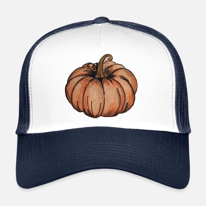 Pumpkin - Trucker Cap - Weiß/Navy