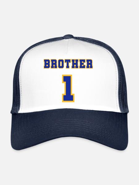 Brother 1 - Casquette trucker  - blanc/marine - Devant
