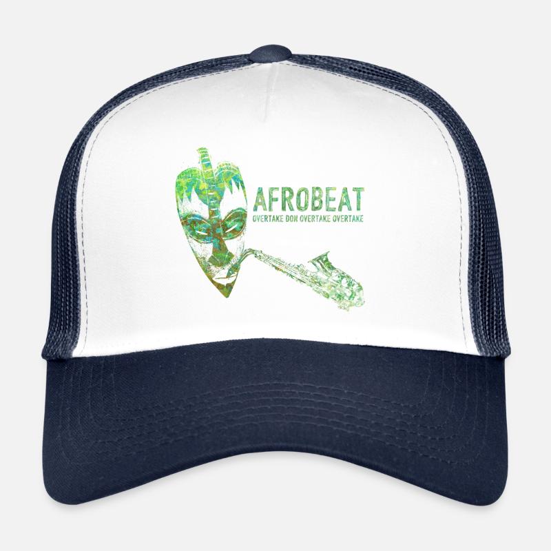 Afrobeat - Trucker Cap - white/navy