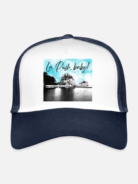 La Push, baby! Illustration - Trucker Cap - white/navy - Front