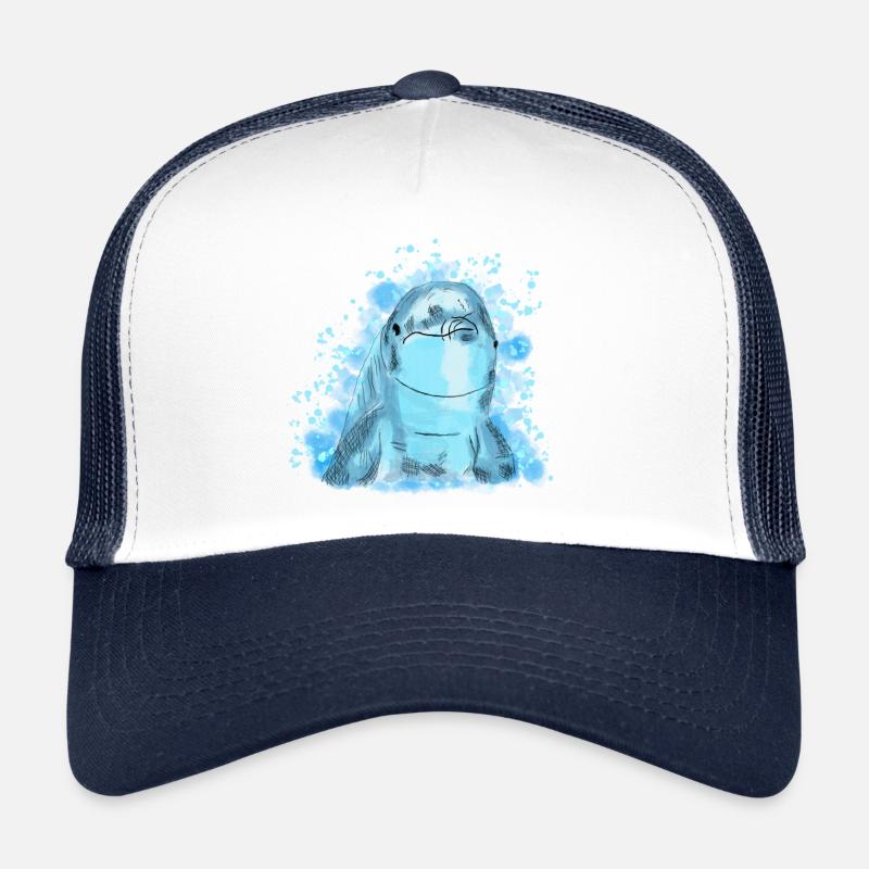 Dauphin - Casquette trucker  - blanc/marine