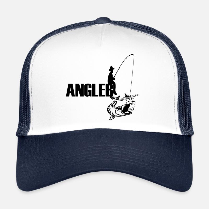 Angeln - Trucker Cap - Weiß/Navy