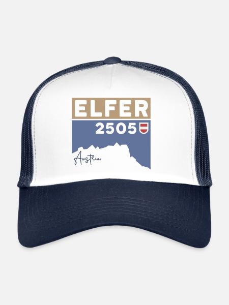 Elfer Berg Hiking Elferspitze Hike Mountain Tour - Trucker Cap - white/navy - Front