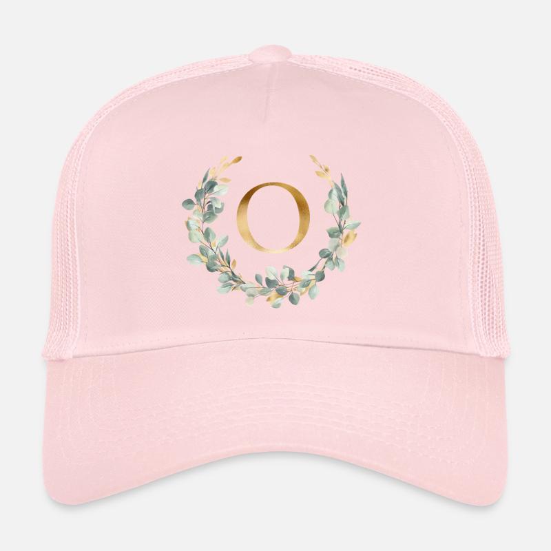 O Monogram Eucalyptus Wreath Trucker Cap