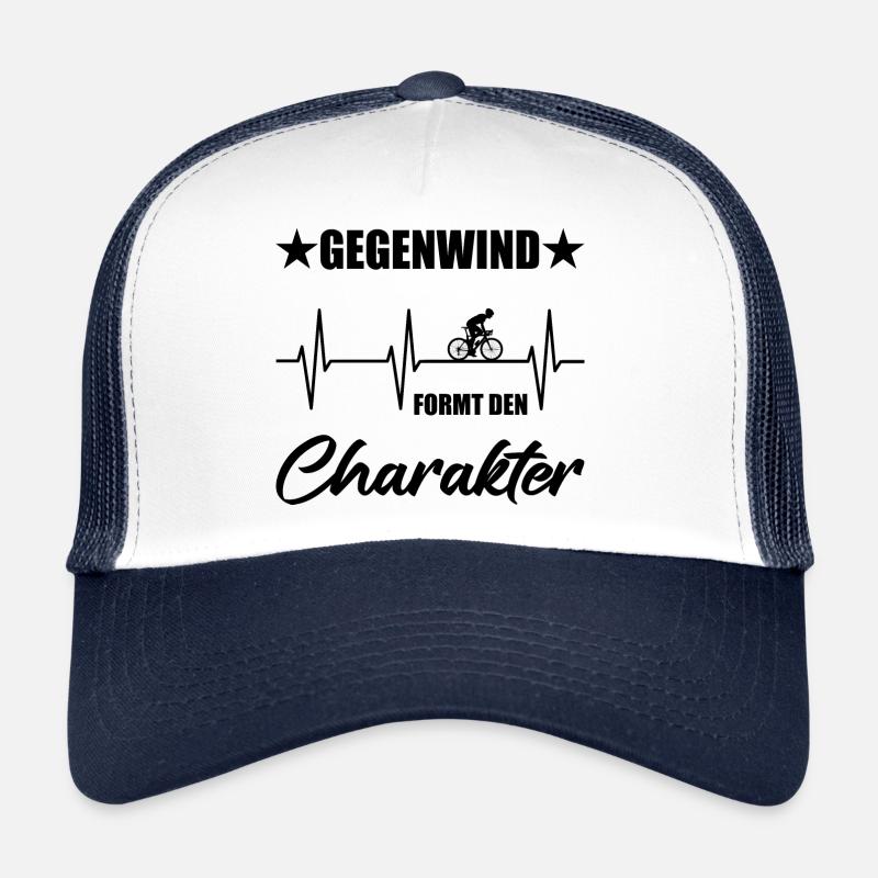 Fahrrad - Trucker Cap - Weiß/Navy