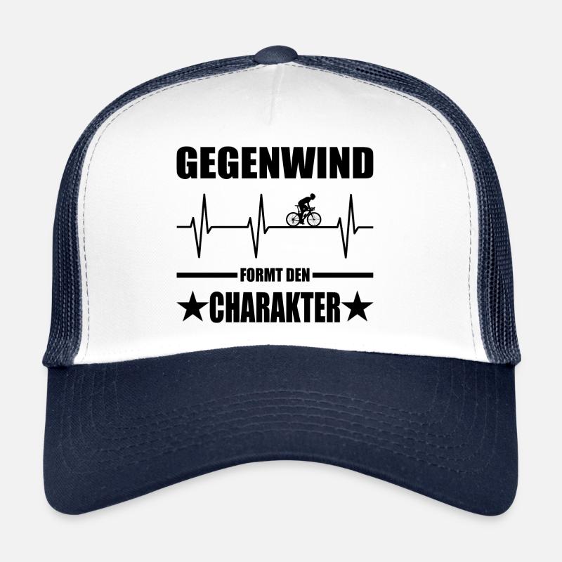Fahrrad - Trucker Cap - Weiß/Navy