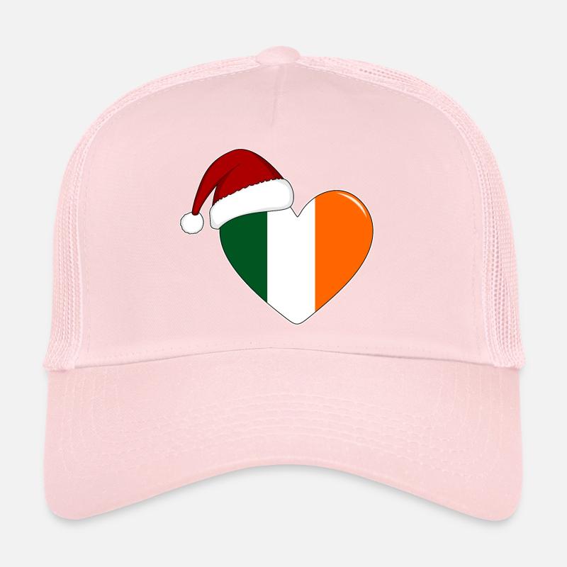 Irland Flagge Weihnachten Herz Trucker Cap