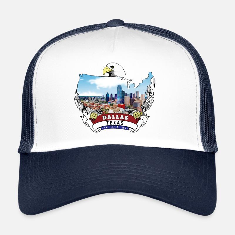 Dallas, Texas USA Bald Eagle Trucker Cap