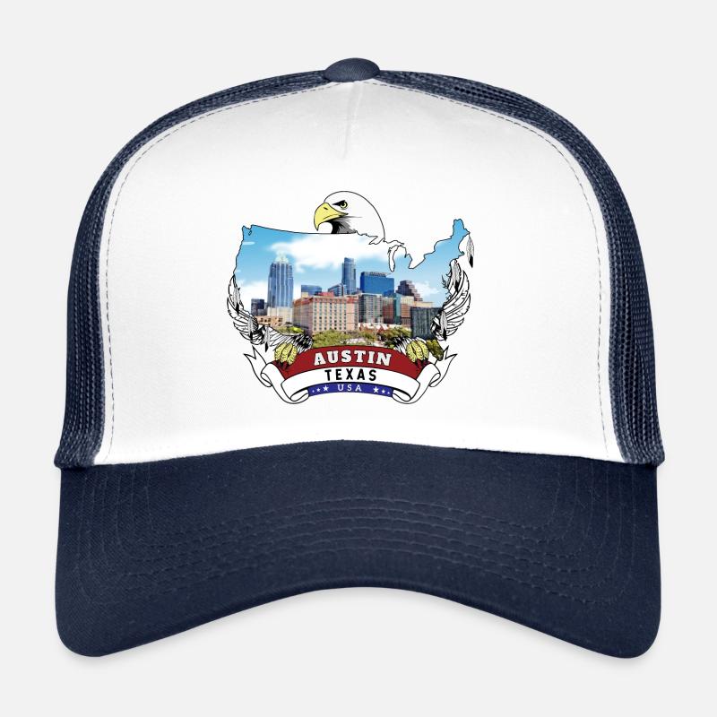Austin, Texas USA Bald Eagle Trucker Cap