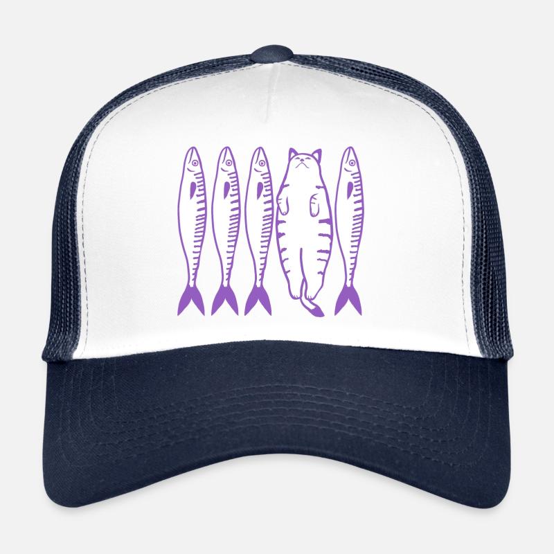Le chat violet Casquette trucker 