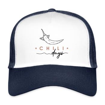 Jours du Chili - Casquette trucker  - blanc/marine - Devant