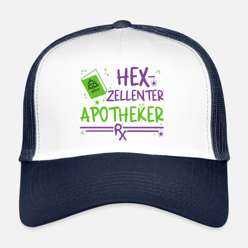 Apothecary Halloween Trucker Cap