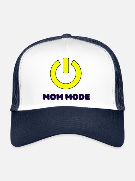 Mom Mode ON - Trucker Cap - white/navy - Front