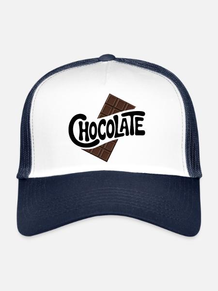 Chocolate - Cool Sweets Logo - Trucker Cap - white/navy - Front