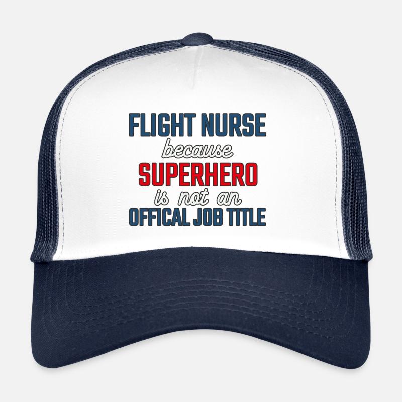 Flight Nurse Superhero Luftrettung Trucker Cap