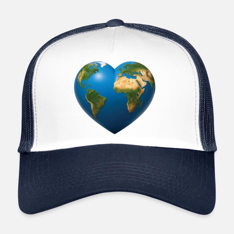 EARTH LOVER - peace & love Casquette trucker 
