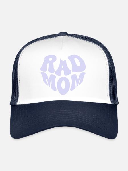 Rad Mother - Small Heart (Custom Color) - Trucker Cap - white/navy - Front